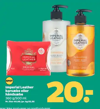 Imperial Leather barsæbe eller håndsæbe
