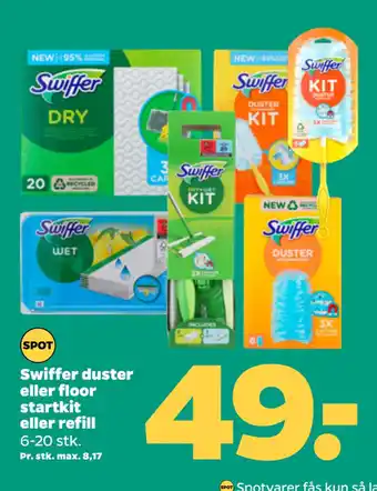 Netto Swiffer duster eller floor startkit eller refill tilbud