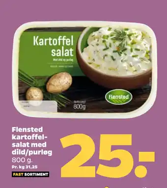 Netto Flensted kartoffelsalat med dild/purløg tilbud