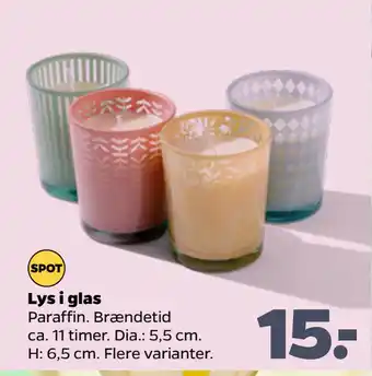 Netto Lys i glas tilbud
