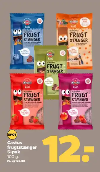Netto Castus frugtstænger 5-pak tilbud