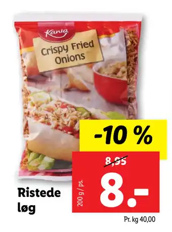 Lidl Ristede løg tilbud