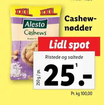 Lidl Cashewnødder tilbud