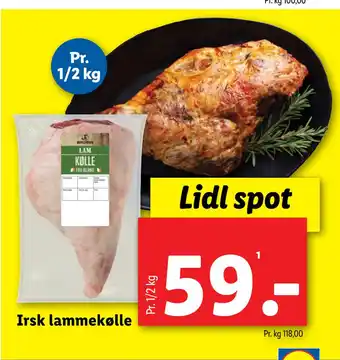 Lidl Irsk lammekølle tilbud