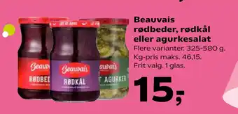 SuperBrugsen Beauvais rødbeder, rødkål eller agurkesalat tilbud