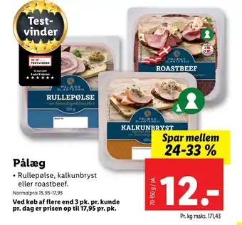 Lidl Pålæg tilbud