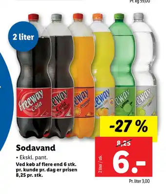 Lidl Sodavand tilbud
