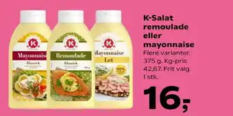 SuperBrugsen K-Salat remoulade eller mayonnaise tilbud