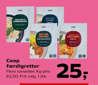 SuperBrugsen Coop færdigretter tilbud