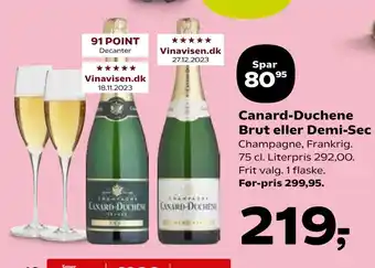 SuperBrugsen Canard-Duchene Brut eller Demi-Sec tilbud