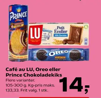 SuperBrugsen Café au LU, Oreo eller Prince Chokoladekiks tilbud