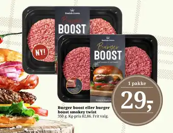 Dagli'Brugsen Burger boost eller burger boost smokey twist tilbud