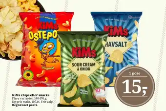 Dagli'Brugsen KiMs chips eller snacks tilbud