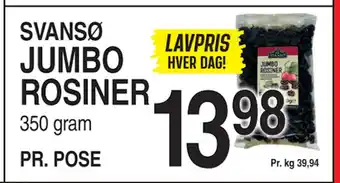 ABC Lavpris JUMBO ROSINER tilbud