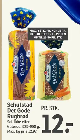 SPAR Schulstad Det Gode Rugbrød tilbud