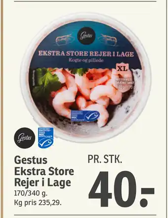 SPAR Gestus Ekstra Store Rejer i Lage tilbud