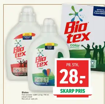 SPAR Biotex tilbud