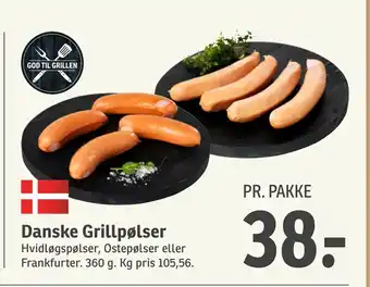 SPAR Danske Grillpølser tilbud