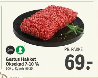 SPAR Gestus Hakket Oksekød 7-10 % tilbud