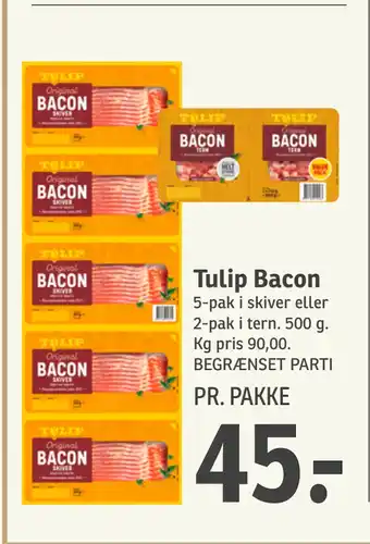 SPAR Tulip Bacon tilbud