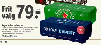 SPAR Royal eller Heineken tilbud