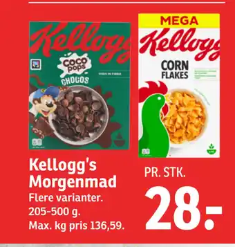 SPAR Kellogg’s Morgenmad tilbud