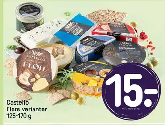 REMA 1000 Castello Flere varianter 125-170 g tilbud