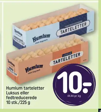 REMA 1000 Humlum tarteletter Luksus eller fedtreducerede 10 stk./225 g tilbud
