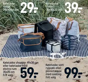 REMA 1000 Køletaske shopper 49x38 cm eller køletaske med ekstra rum 35x25 cm Frit valg tilbud