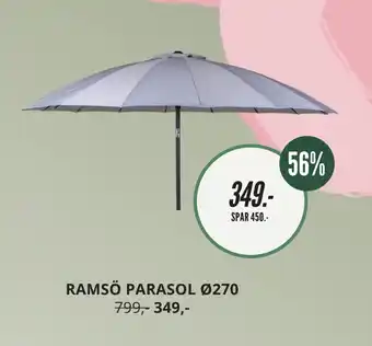 My Home RAMSÖ PARASOL Ø270 tilbud