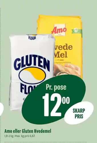 Min Købmand Amo eller Gluten Hvedemel tilbud