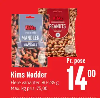 Min Købmand Kims Nødder tilbud