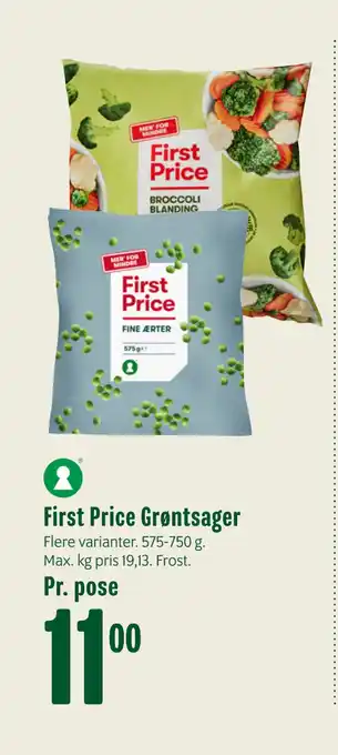 Min Købmand First Price Grøntsager tilbud