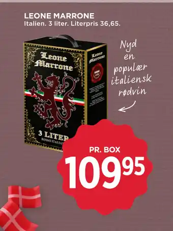 MENY LEONE MARRONE tilbud