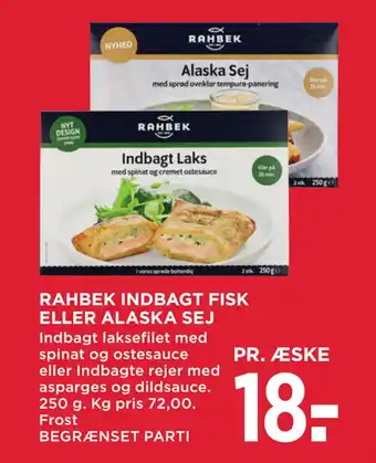 MENY RAHBEK INDBAGT FISK ELLER ALASKA SEJ tilbud