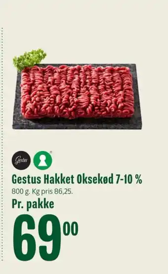 Min Købmand Gestus Hakket Oksekød 7-10 % tilbud