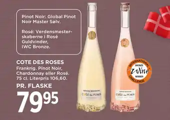 MENY COTE DES ROSES tilbud