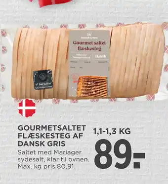 MENY GOURMETSALTET FLÆSKESTEG AF DANSK GRIS tilbud