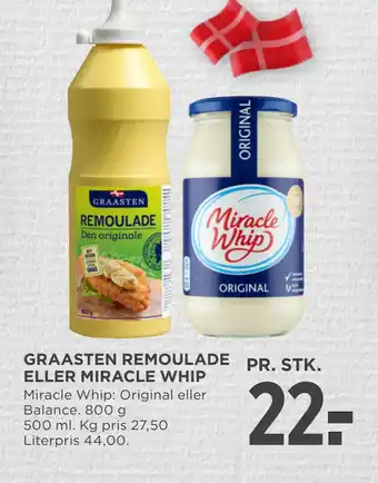 MENY GRAASTEN REMOULADE ELLER MIRACLE WHIP tilbud