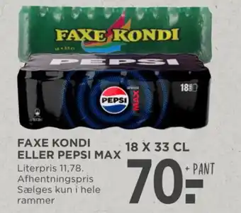 MENY FAXE KONDI ELLER PEPSI MAX tilbud