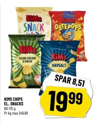 Løvbjerg KIMS CHIPS EL. SNACKS tilbud