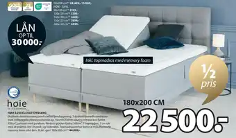 JYSK HØIE E250 ELEVATIONSSENG tilbud