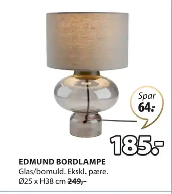 JYSK EDMUND BORDLAMPE tilbud