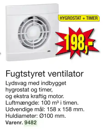 Harald Nyborg Fugtstyret ventilator tilbud