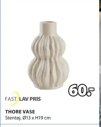 JYSK THORE VASE tilbud