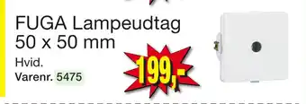 Harald Nyborg FUGA Lampeudtag 50 x 50 mm tilbud