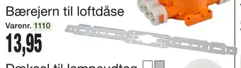 Bærejern til loftdåse