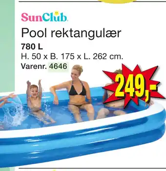 Harald Nyborg Pool rektangulær tilbud