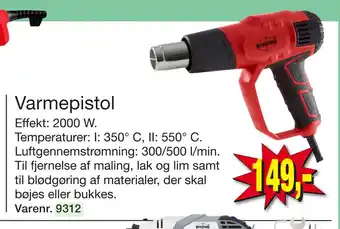 Harald Nyborg Varmepistol tilbud