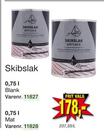 Harald Nyborg Skibslak tilbud